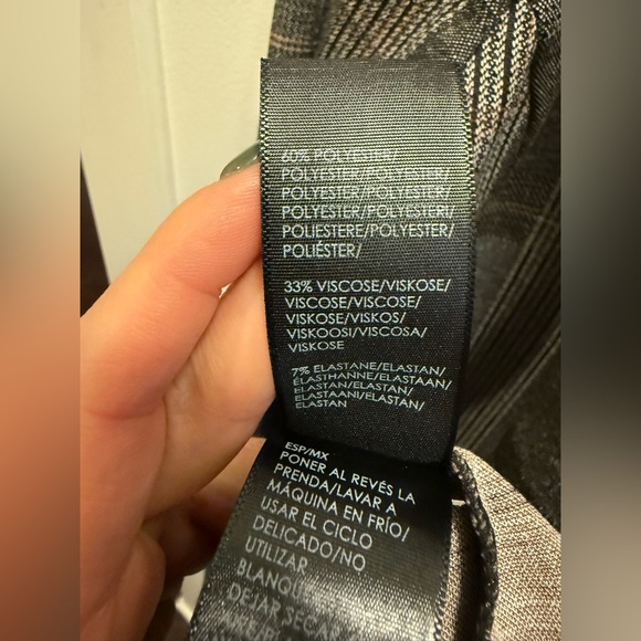 LIVERPOOL LOS ANGELES | Houndstooth Plaid Boyfriend Blazer | Size M - Picture 6 of 6